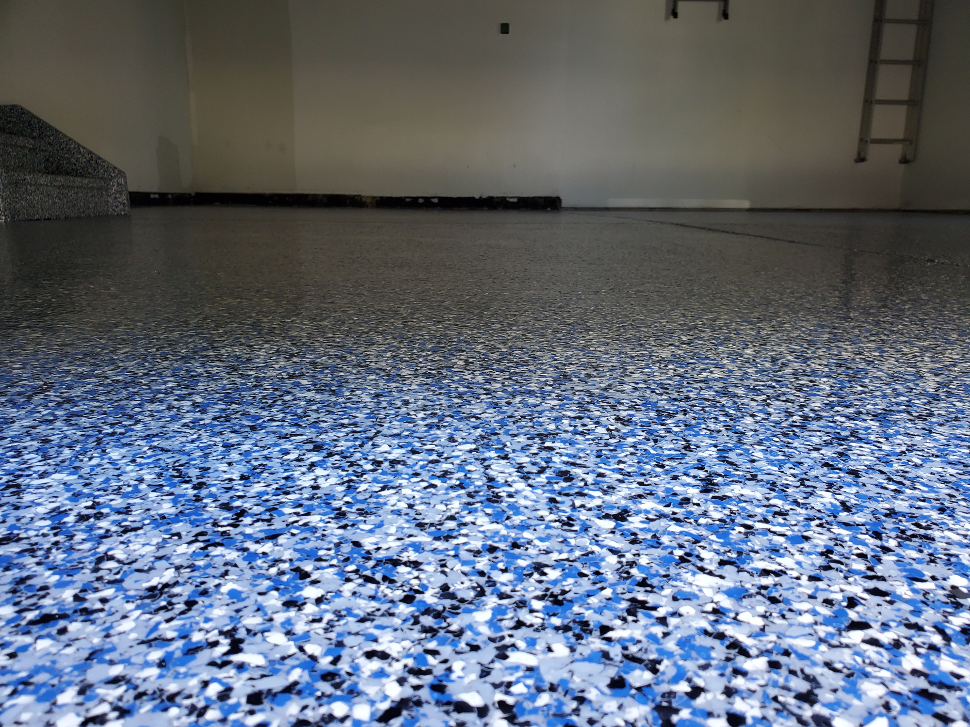 Stunning 3D metallic epoxy floor installed in an Austin, TX home — designer finish
